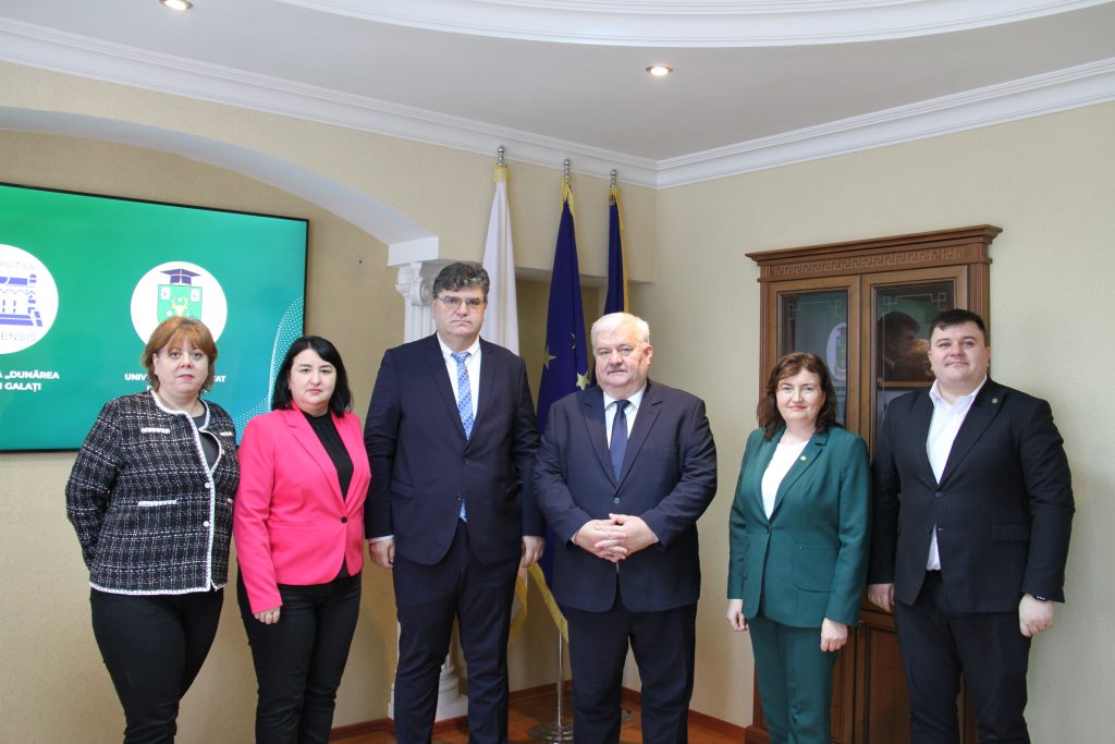 Reprezentanții Universității de Stat din Moldova au avut o întrevedere oficială cu delegația Universității „Dunărea de Jos” din Galați