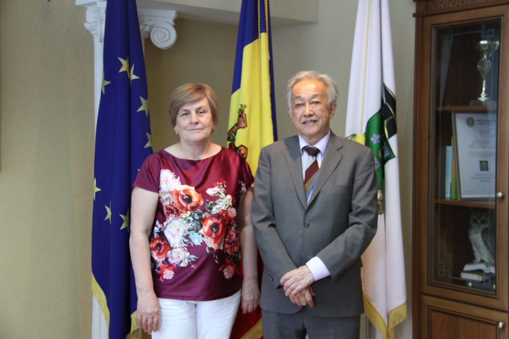 Cooperarea academică dintre USM și universitățile din Japonia, discutată în cadrul întrevederii rectorului USM cu Ambasadorul Japoniei în Republica Moldova