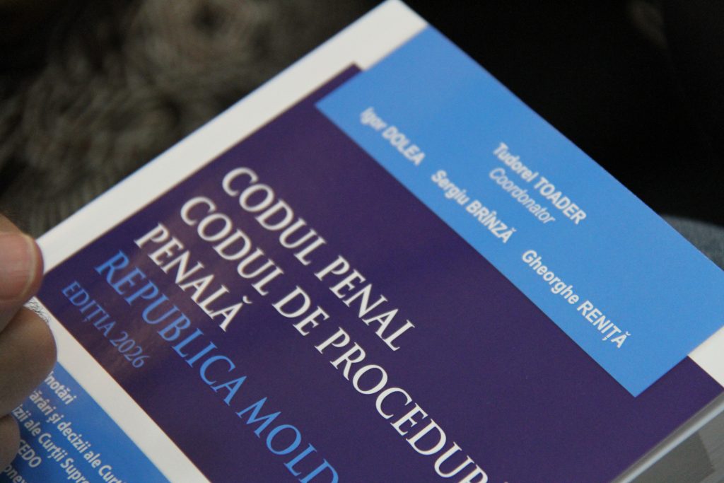 O nouă lucrare de referință în dreptul penal, lansată la Universitatea de Stat din Moldova