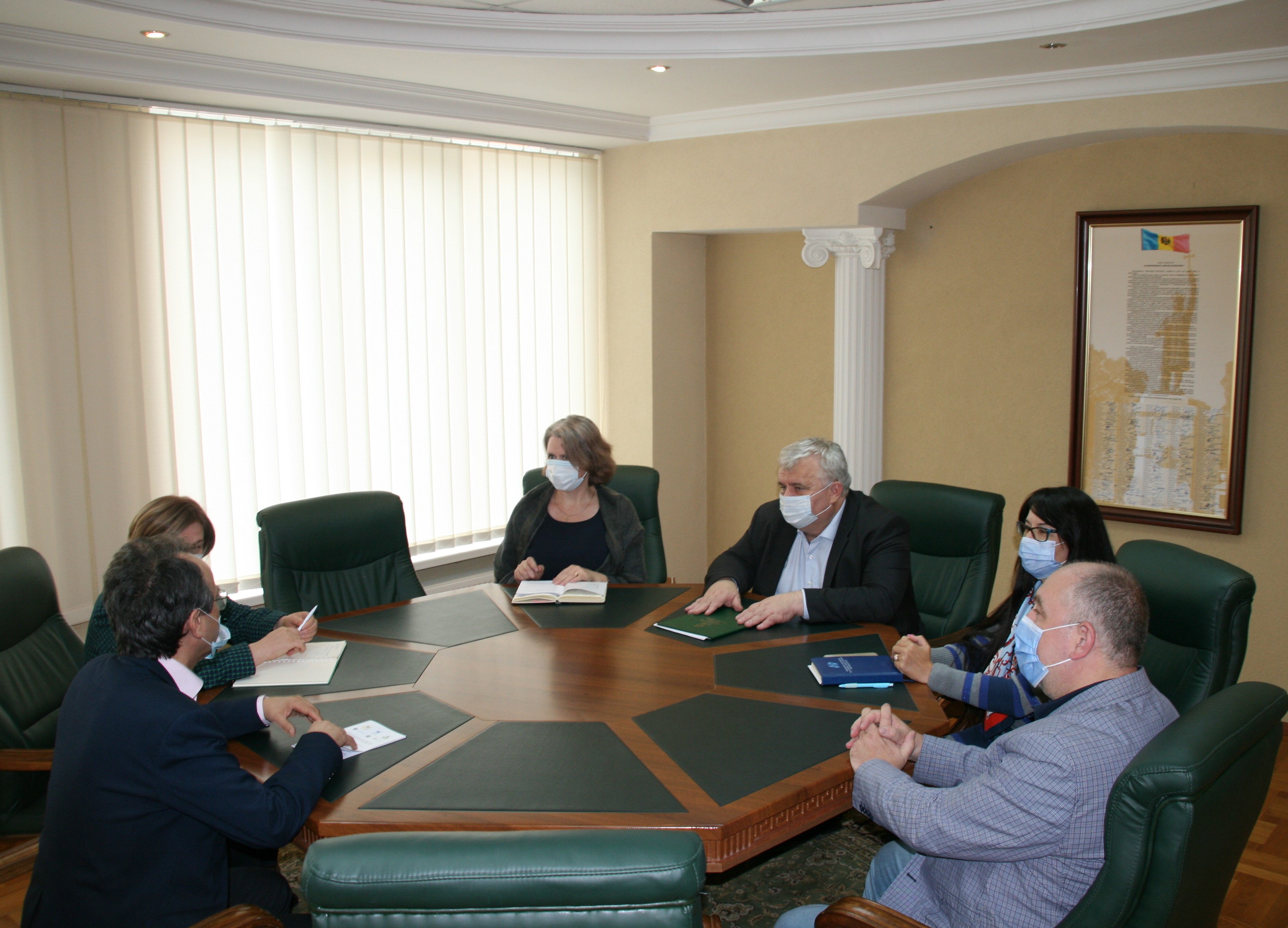 Consolidarea parteneriatului dintre Universitatea de Stat din Moldova și Universitatea „Ștefan cel Mare” din Suceava – pe agenda discuțiilor rectorului Igor ȘAROV și a prorectorului Mircea DIACONU