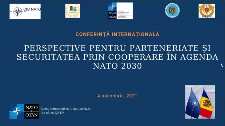 Universitatea de Stat din Moldova, partener în organizarea conferinței „Perspective pentru parteneriat și securitatea prin cooperare în agenda NATO 2030”