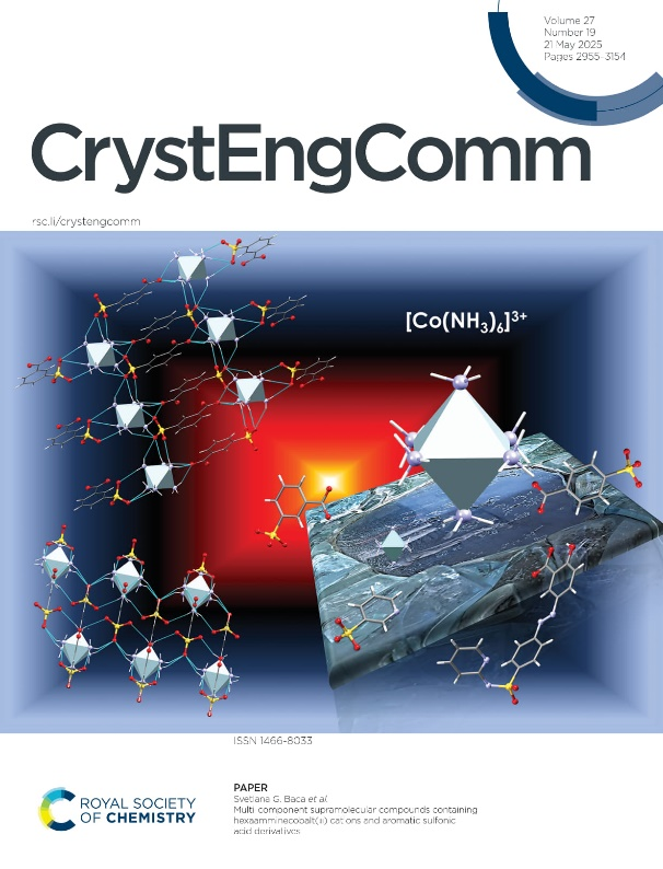 Rezultatele obținute de cercetătorii Institutului de Fizică Aplicată, plasate pe coperta prestigioasei reviste ”Crystal Engineering Communications” publicate de ”Royal Society of Chemistry”