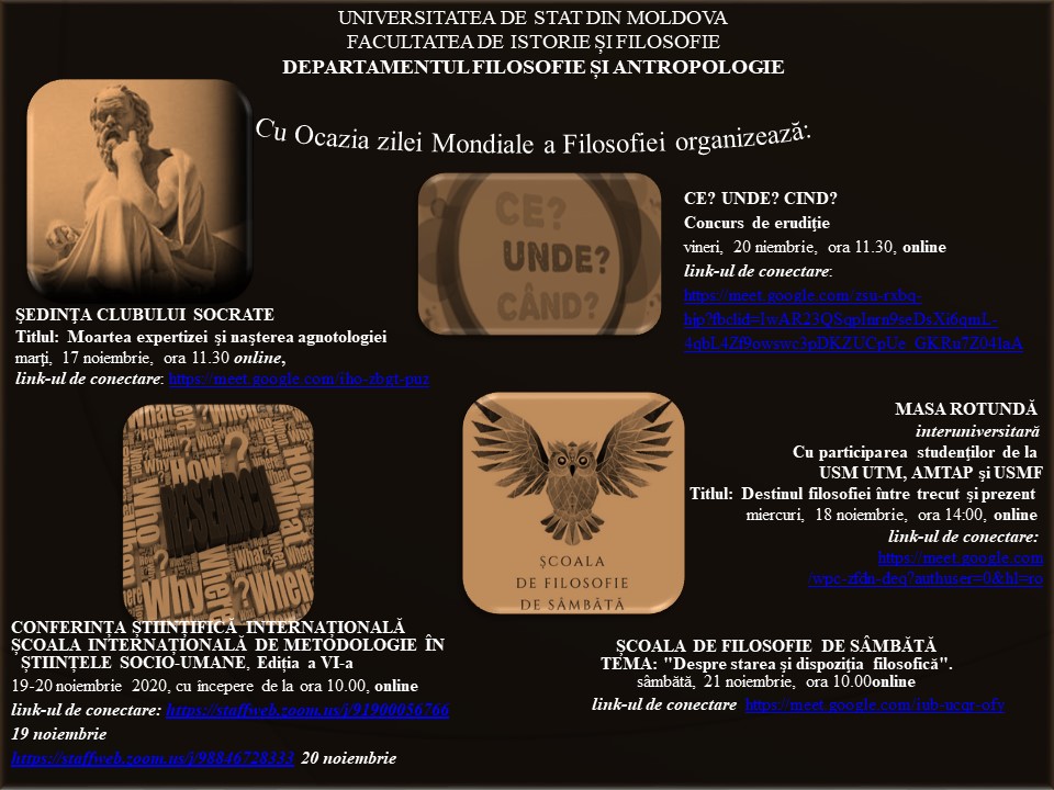 SĂPTĂMÂNA FILOSOFIEI LA USM