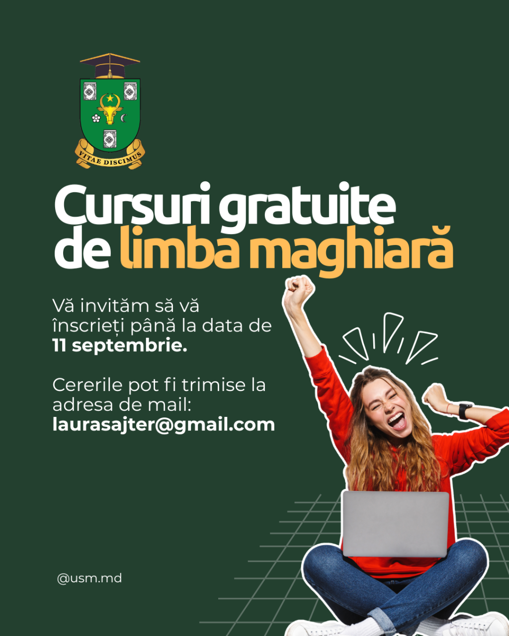 Anunț: Cursuri gratuite de limba maghiară