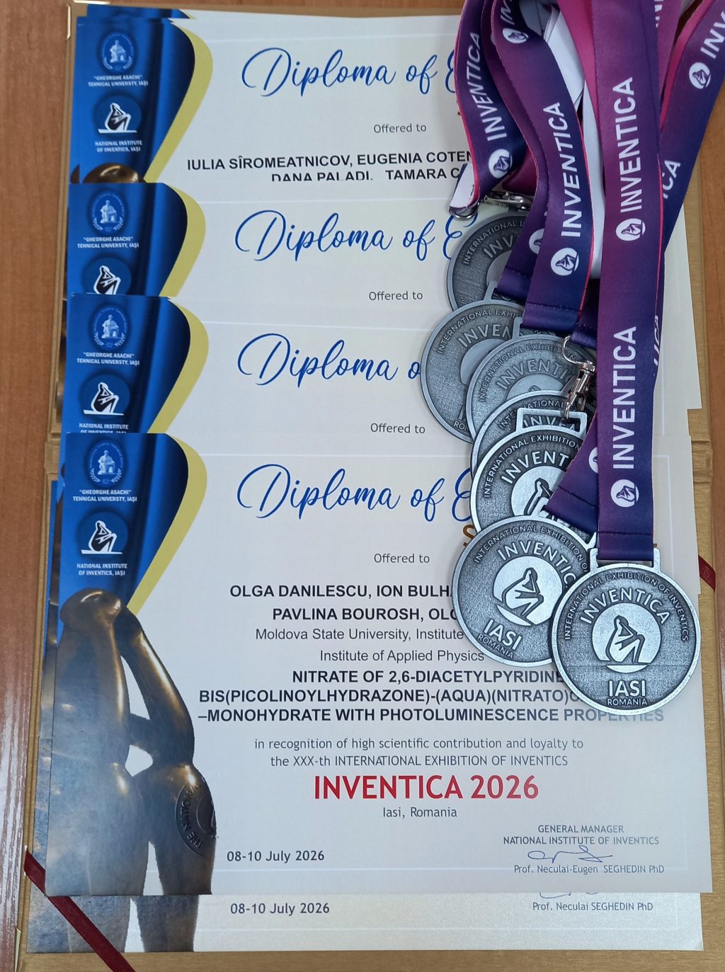 Universitatea de Stat din Moldova, recompensată cu prestigiosul Technological Transfer Award și 16 medalii la Salonul Internațional de Invenții INVENTICA 2026