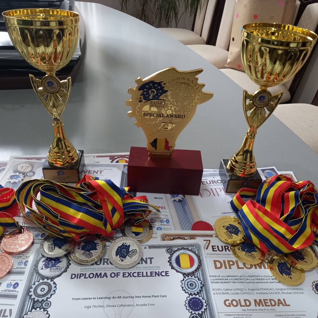 UNIVERSITATEA DE STAT DIN MOLDOVA – DISTINCȚII REMARCABILE LA EXPOZIȚIA EUROINVENT 2025