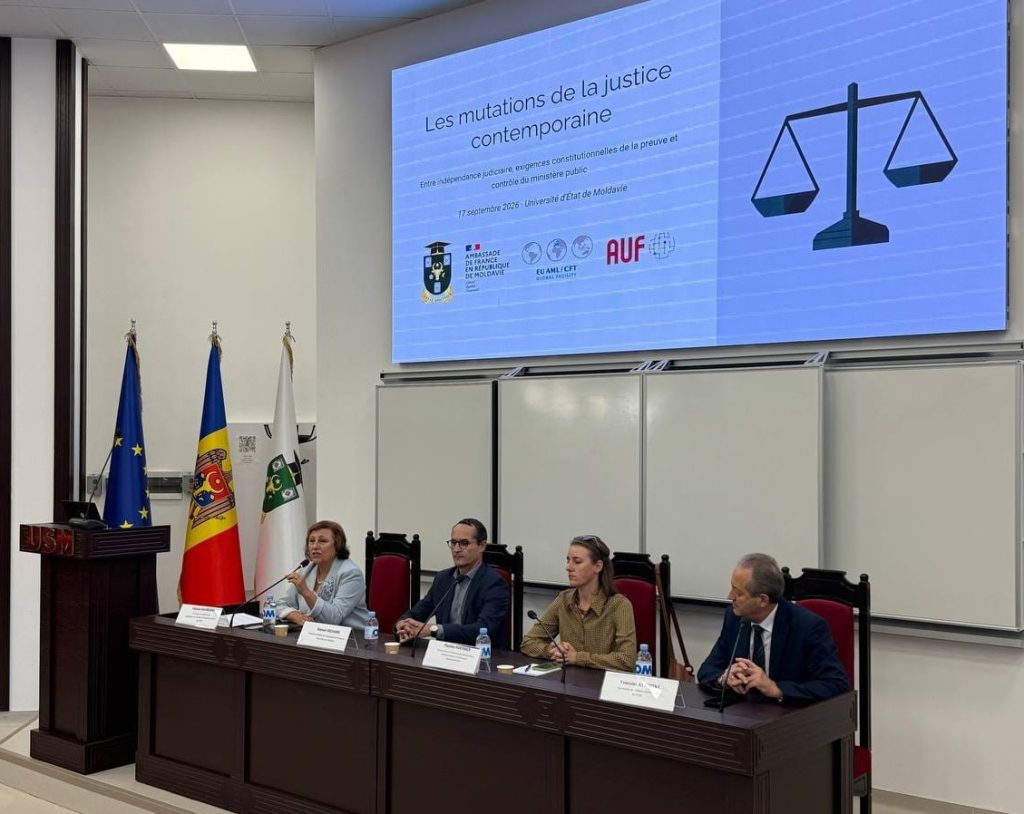 Viitorii juriști ai USM, în dialog cu experți internaționali în domeniu – la conferința dedicată transformărilor din justiție