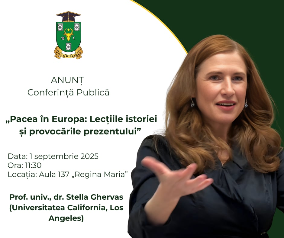 Anunț! Conferința publică „Pacea în Europa: Lecțiile istoriei și provocările prezentului”