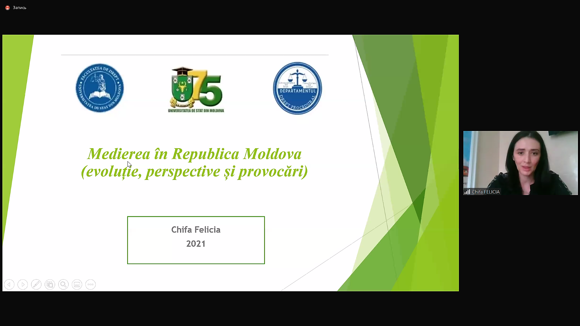Masă rotundă dedicată aniversării a 75 de ani de la fondarea USM, cu genericul „Medierea civilă și penală”