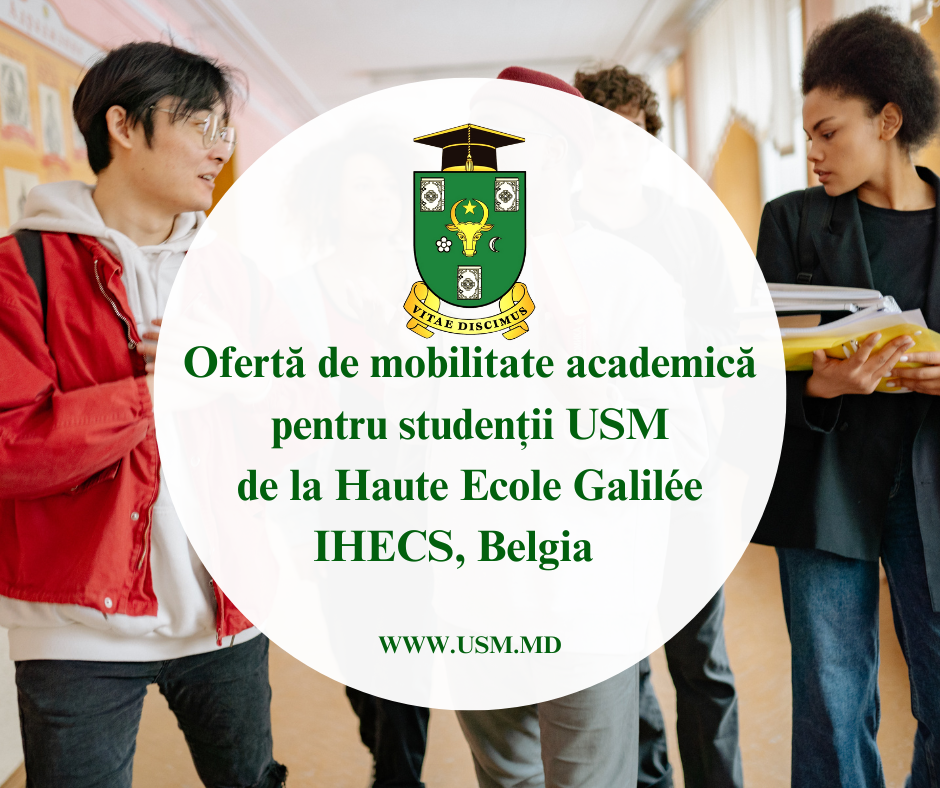 Mobilitate academică pentru studenți  Domeniul: Jurnalism și informație (Journalism and information), Haute Ecole Galilée IHECS, Belgia