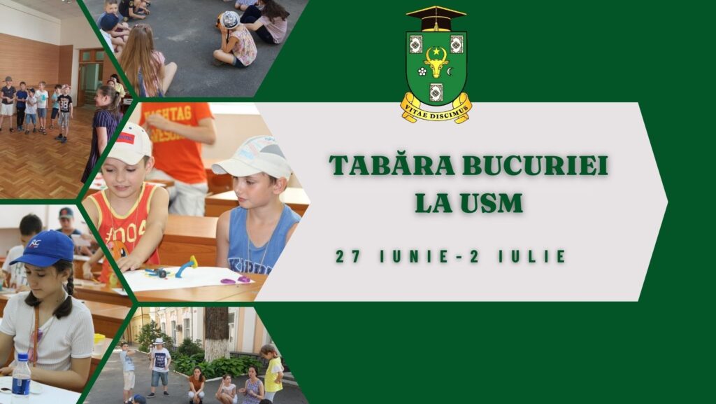Biserica „Întâmpinarea Domnului” și administrația USM organizează Tabăra Bucuriei pentru copiii angajaților Universității de Stat din Moldova