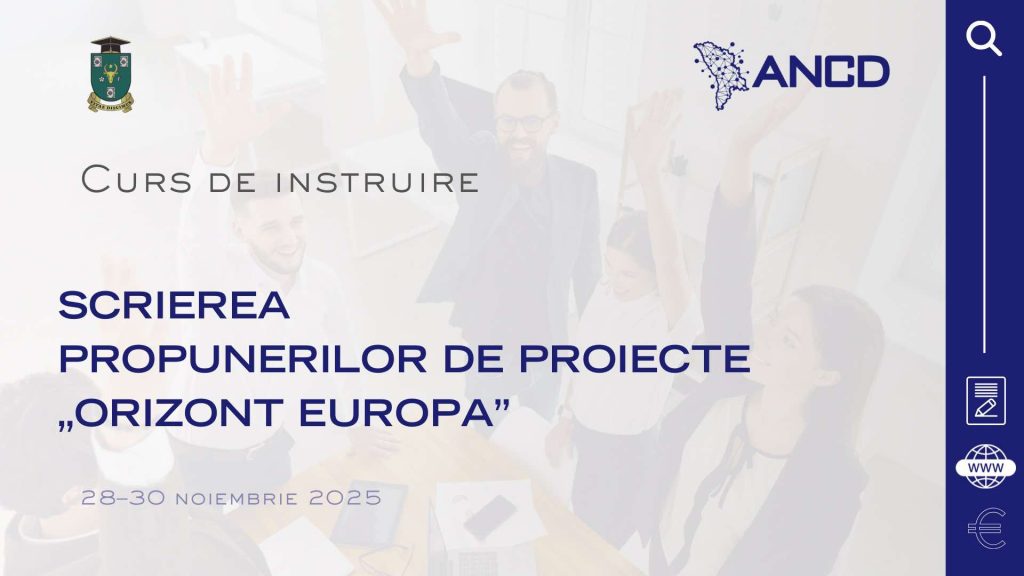 Curs de instruire în scrierea propunerilor de proiecte „Orizont Europa”