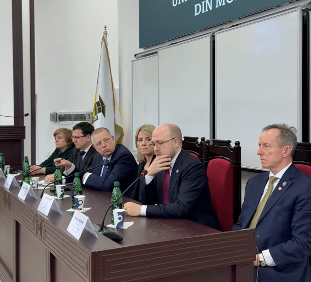 19 președinți ai Comisiilor pentru afaceri europene din parlamentele statelor membre ale Uniunii Europene au vizitat Universitatea de Stat din Moldova